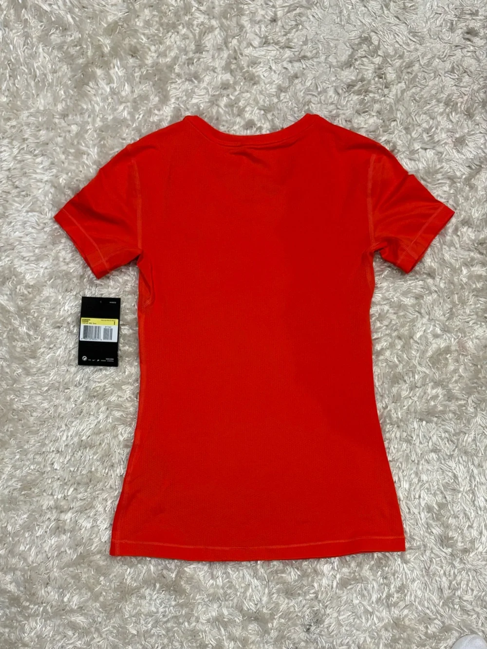 Nike Pro Fire Red / Blood Orange Short Sleeve Performance Tee Dri Fit Running